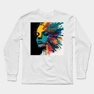 Kaleidoscopical Woman Long Sleeve T-Shirt